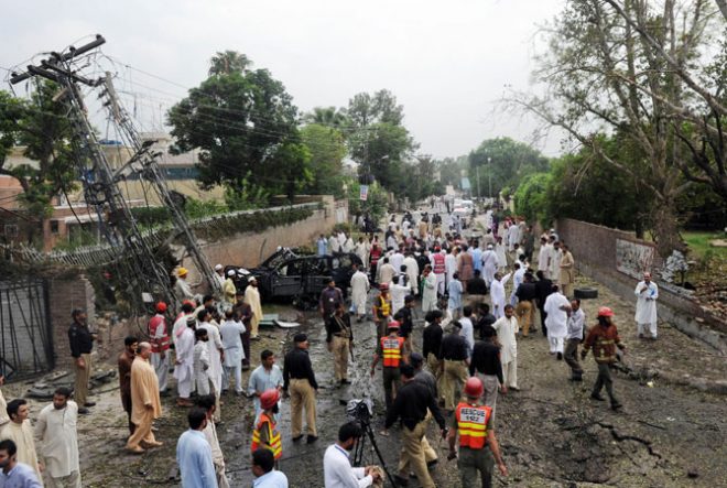پشاور میں مینا بازار کے قریب دھماکا،4 افراد جاں بحق،متعدد زخمی