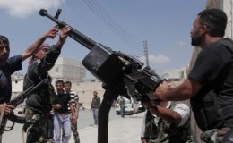 شام میں باغیوں سے جھڑپیں، 34 پولیس اہلکار ہلاک