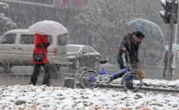 شمال مشرقی چین میں شدید برف باری، نظام زندگی درہم برہم