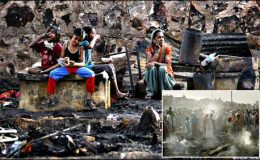 بھارت : خوشی نگر میں آتشزدگی، 140 گھرجل کر خاکستر