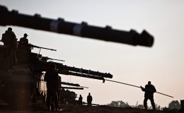 غزہ پر اسرائیلی فوج کا فضائی حملہ