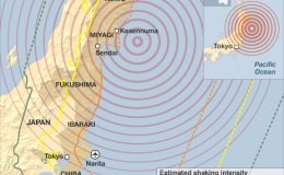 جاپان : ساحلی علاقوں میں 6 اعشاریہ 3 شدت کا زلزلہ،23 افراد زخمی