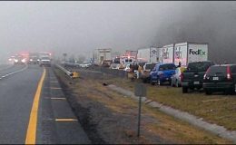 امریکا : دھند سے 95 گاڑیاں ٹکراگئیں، 3 افراد ہلاک