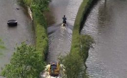 امریکا : ٹیکساس میں موسلا دھار بارشیں، نشیبی علاقے زیر آب