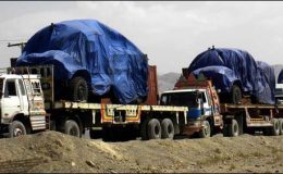 افغانستان : امریکی افواج کا انخلا، دس فوجی گاڑیاں پاکستان پہنچ گئیں