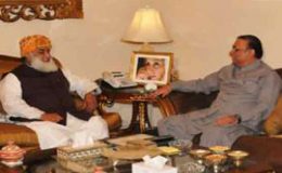 صدر زرداری سے فضل الرحمان کی ملاقات، ملکی صورتحال پر تبادلہ خیال
