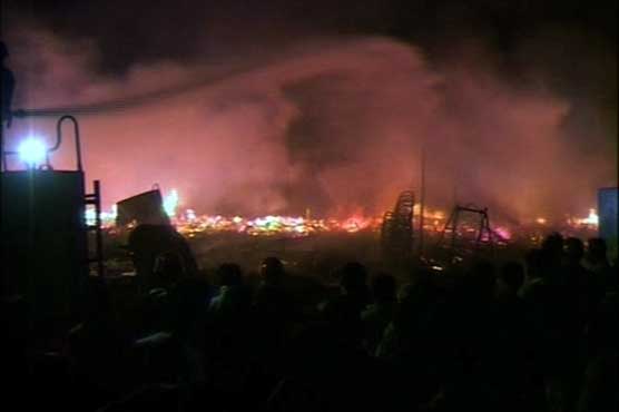 لاہور: نیلام گھروں میں آتشزدگی، کروڑوں روپے کاسامان جل گیا
