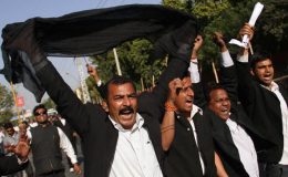 ایڈوکیٹ کوثر کا قتل ، وکلا کا سندھ اسمبلی کے باہر شدید احتجاج