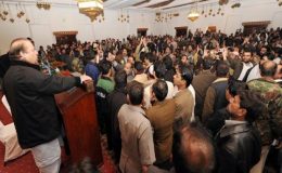 مرکز اور پنجاب میں ن لیگ کو واضح برتری، کارکنوں کا جشن