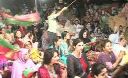 لاہور: ڈیفنس میں تحریک انصاف کا دھرنا آٹھویں روز بھی جاری