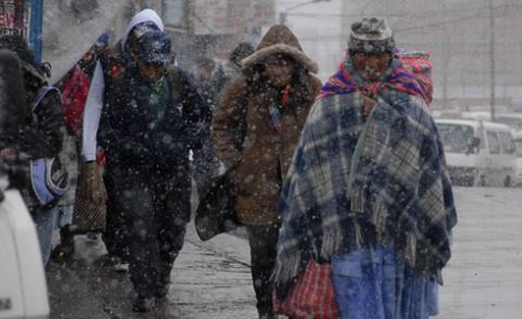 بولیویا میں شدید برفباری ، سردی سے 10 افراد ہلاک