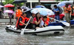 چین کے صوبے جیانگ زی میں شدید بارشیں، نظام زندگی درہم برہم