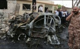 طرابلس : اطالوی سفارت کارکی گاڑی میں نصب بم دھماکے سے پھٹ گیا