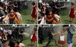 ترکی : پولیس کا مظاہرین پر واٹر گن اور آنسو گیس کا استعمال