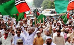 کراچی : اہلسنت والجماعت کی شام میں مزارات پر حملوں کیخلاف ریلی