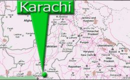 کراچی : صفورا چورنگی کے قریب ایک بھتہ خور مقابلے کے بعد گرفتار