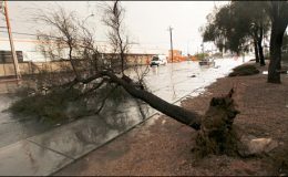 امریکا کے شہر لاس ویگاس میں طوفان نے تباہی مچا دی