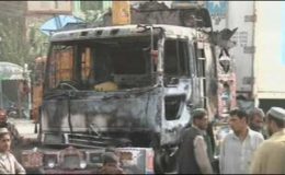 کوئٹہ : ہزار گنجی میں فائرنگ سے کنٹینرز میں آگ بھڑک اٹھی