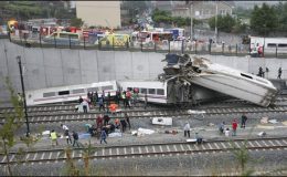 اسپین میں ٹرین کا حادثہ، 35 افراد ہلاک، 200 زخمی