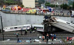 اسپین : سنتیاگو میں ٹرین حادثہ، 77 افراد ہلاک ، 143 زخمی