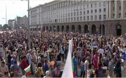 بلغاریہ میں ہوا انوکھا احتجاج ،مظاہرے کی جگہ یا کوئی پکنک پوائنٹ