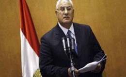 قاہرہ میں مزید دھرنوں کی اجازت نہیں دینگے : عدلی منصور