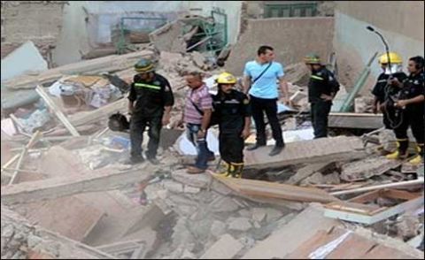 مصر: سات منزلہ عمارت گر جانے سے 2 افراد ہلاک، متعدد زخمی