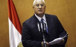 مصر : سیاسی بحران کے حل کی غیر ملکی کوششیں نا کام ہو گئی ہیں، عدلی منصور
