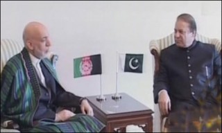 Hamid Karzai and Nawaz Sharif