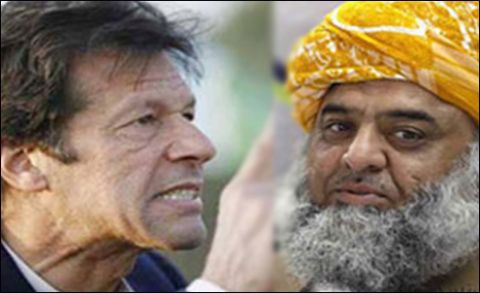عمران خان اور مولانا فضل الرحمان کے ایک دوسرے پر حملے