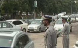 اسلام آباد : سیکیورٹی سخت کے باعث بدترین ٹریفک جام