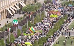 عالمی یوم القدس : تہران میں عظیم الشان ریلی