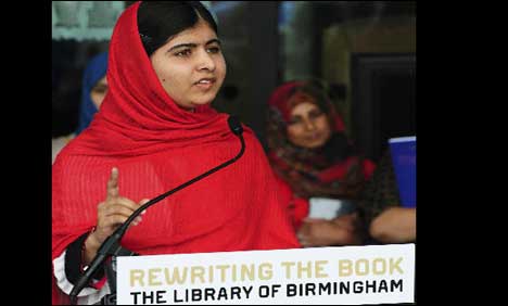 کتاب اور قلم سے دہشتگردی کو شکست دینا ممکن ہے، ملالہ یوسف زئی