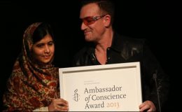 ملالہ یوسف زئی کو ضمیر کی سفیر کے ایوارڈ سے نواز دیا گیا