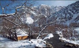 گلگت بلتستان کے پہاڑی علاقوں میں برف باری