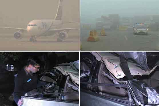 پنجاب: دھند سے ٹریفک حادثات,10 افراد جاں بحق، پروازیں لیٹ، موٹروے بند