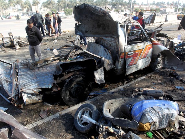 عراق، بغداد میں 6 کار بم دھماکے 25 افراد جاں بحق