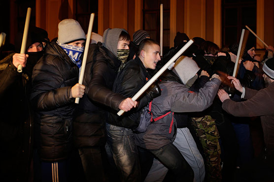 یوکرائن میں حکومت مخالف مظاہرے، تین مظاہرین ہلاک