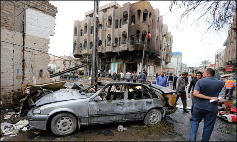 عراق میں خودکش کار بم دھماکا، 12 افراد ہلاک، 60 زخمی