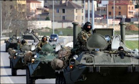 روس کا یوکرین کی سرحد سے فوجیں واپس بلانے کا آغاز