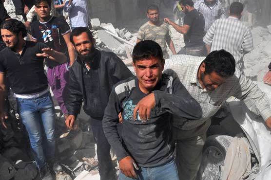 شامی فوج کی شدید بمباری جاری، درجنوں افراد ہلاک، سینکڑوں زخمی