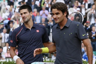 Novak Djokovic And Roger Federer