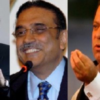 Nawaz Sharif Imran Khan and Asif Ali Zardari