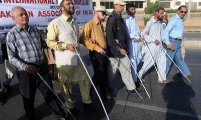Blind People Protest