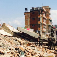 A four-storey building collapsed in Nayabazar