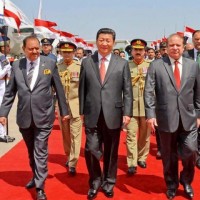 Xi Jinping and Nawaz Sharif