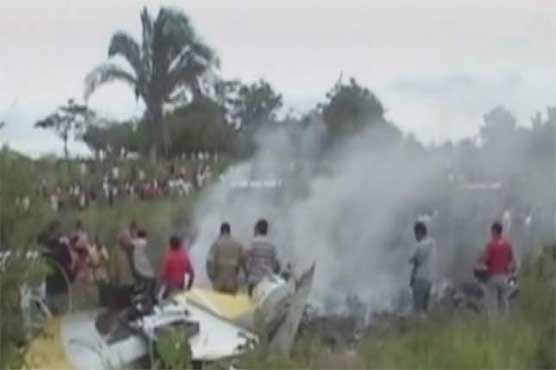 کولمبیا میں فوجی ہیلی کاپٹر تباہ، 4 فوجی ہلاک