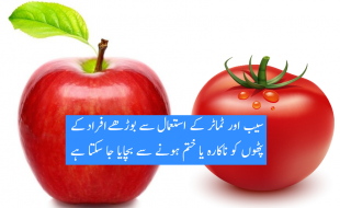 سیب اور ٹماٹر کے استعمال سے پٹھوں کی کمزوری کا خاتمہ ہوتا ہے: ماہرین