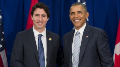 Obama and Canadian Prime Minister 