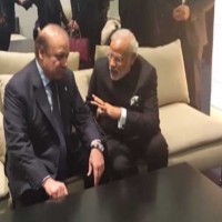 Narendra Modi and Nawaz Sharif Meeting